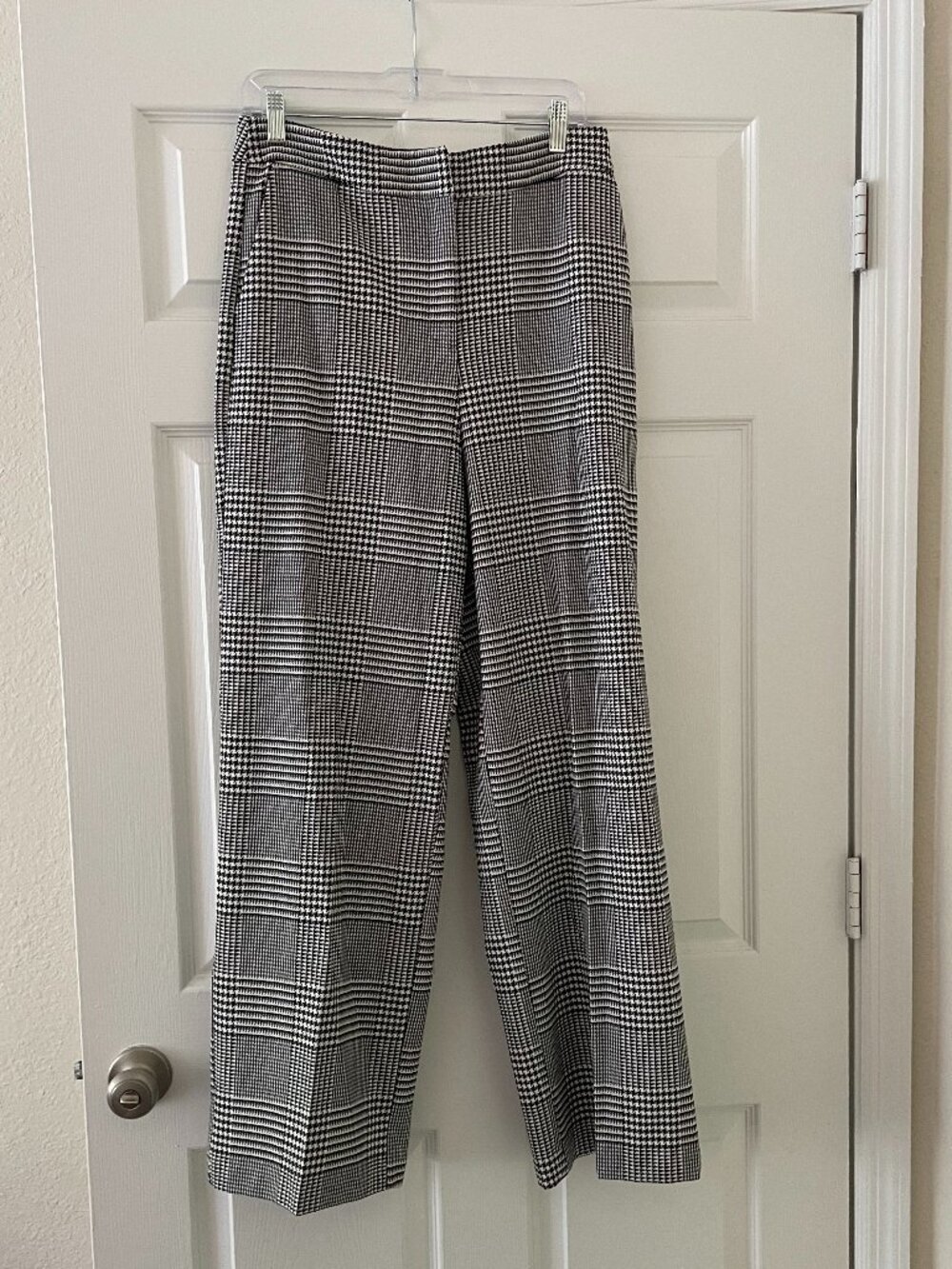 Cynthia Rowley Black and White Checkered Dress Pants Size 8 New Without Tags